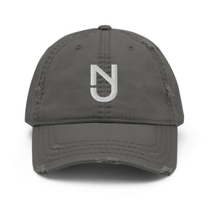 NJ Distressed Dad Hat
