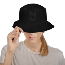 Load image into Gallery viewer, NJ Bucket Hat Black Logo
