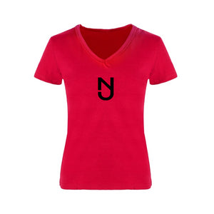 Women V-necks w/Black Logo