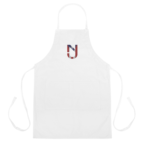 NJ PR Flag Embroidered Apron