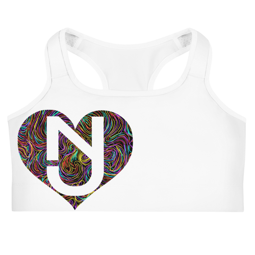 It all started with a doodle heart Sports bra