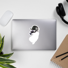 Load image into Gallery viewer, NJ Mask Stickers White Print