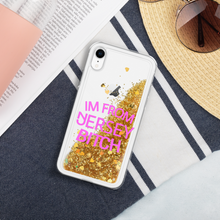 Load image into Gallery viewer, IM FROM JERSEY BITCH Liquid Glitter Phone Case