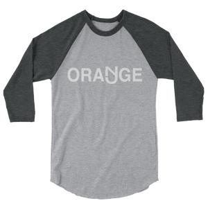 Orange 3/4 Sleeve Raglan Shirt