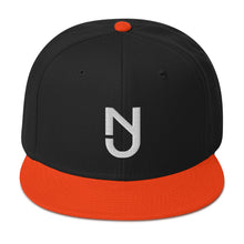 Load image into Gallery viewer, NJ Snapback White logo