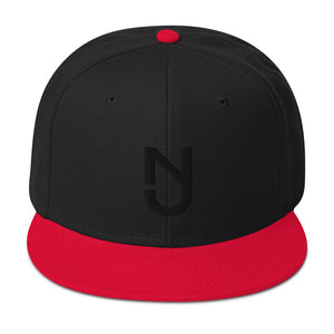 NJ Snapback Black logo
