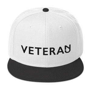 Veteran Snapback Black Print