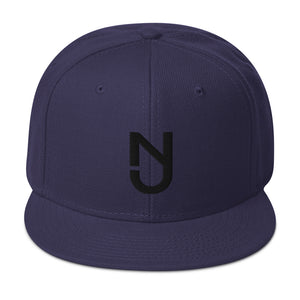 NJ Snapback Black logo