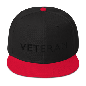 Veteran Snapback Black Print