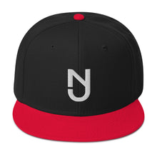 Load image into Gallery viewer, NJ Snapback White logo