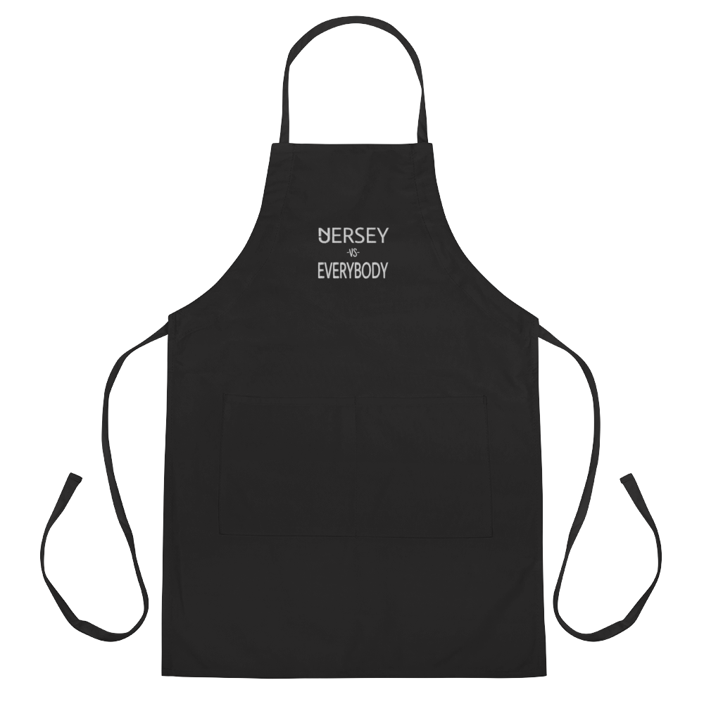 Jersey Vs Everybody Embroidered Apron