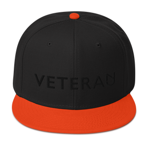 Veteran Snapback Black Print