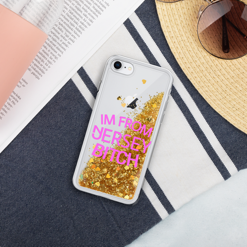 IM FROM JERSEY BITCH Liquid Glitter Phone Case