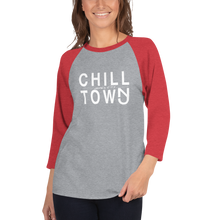 Load image into Gallery viewer, Chill Town 3/4 Sleeve Raglan Shirt