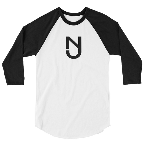 Black NJ 3/4 Sleeve Raglan
